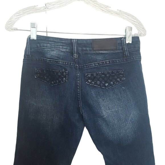 Twentyone Black Women's Jeans cotton blend Super Skinny Dark Wash Size 0 - Picture 6 of 12